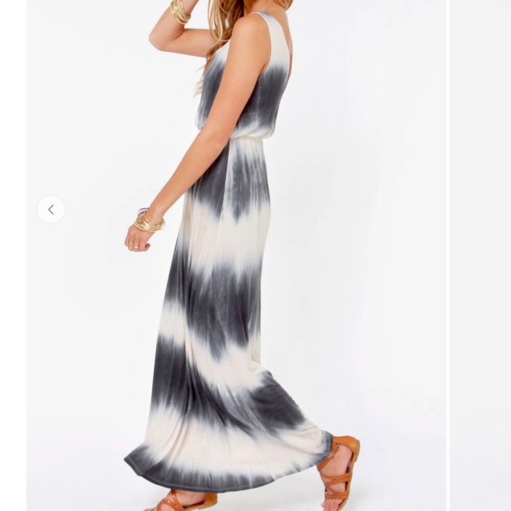 C And C California C&C Maxi Long Tye Dye Silky Dr… - image 1